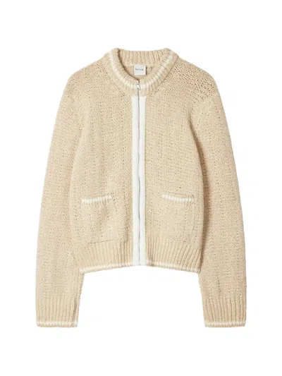 Paul Smith Zip-up Cardigan In Neutral