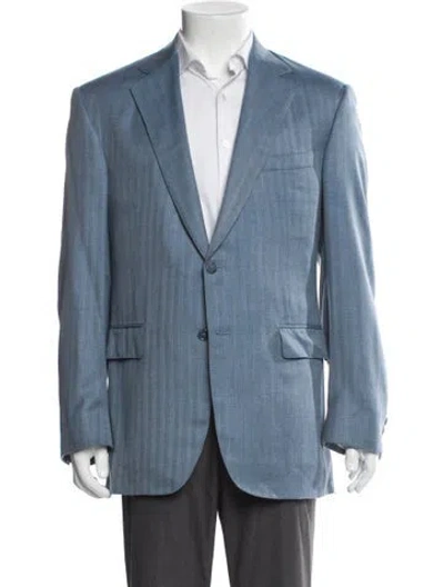 Pre-owned Paul Stuart Blazer In Blue