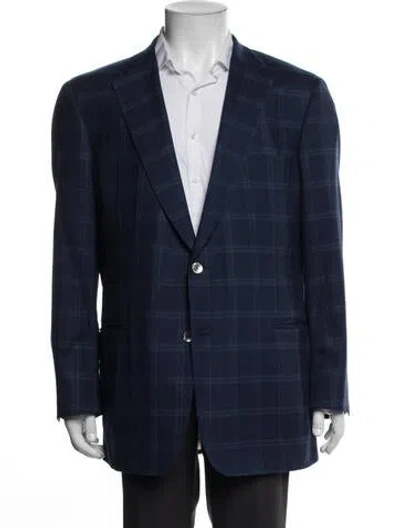 Pre-owned Paul Stuart Cashmere Blazer In Blue