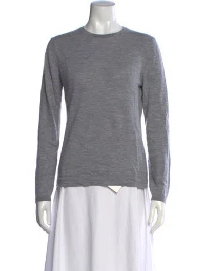 Pre-owned Paul Stuart Cashmere Crew Neck Sweater In Grey
