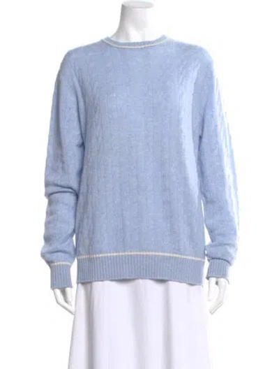 Pre-owned Paul Stuart Cashmere Crew Neck Sweater In Multi