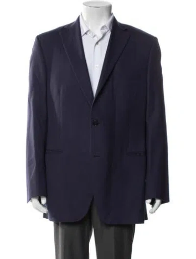 Pre-owned Paul Stuart Cashmere Jacket In Blue
