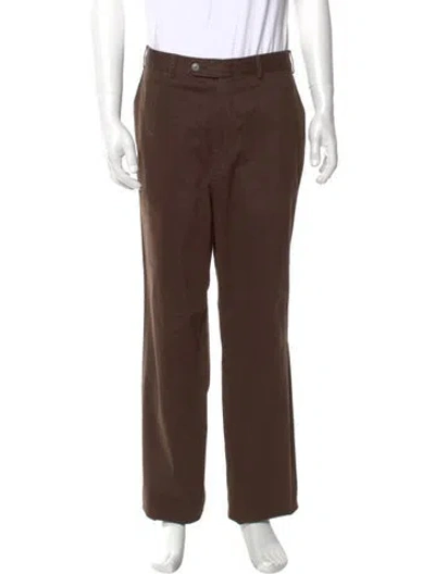 Pre-owned Paul Stuart Chinos In Brown