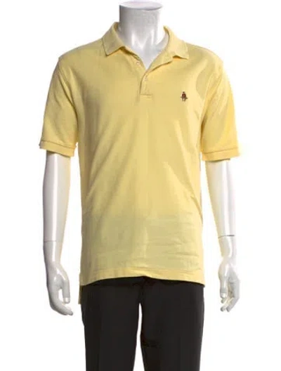 Pre-owned Paul Stuart Collar Short Sleeve Polo Shirt In Green