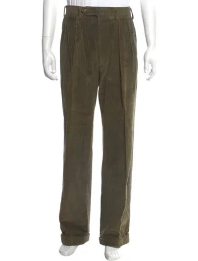 Pre-owned Paul Stuart Corduroy Pants In Green