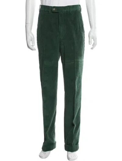 Pre-owned Paul Stuart Corduroy Pants In Green