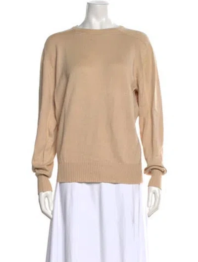 Pre-owned Paul Stuart Crew Neck Long Sleeve Pullover In Neutral