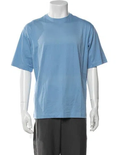 Pre-owned Paul Stuart Crew Neck Short Sleeve T-shirt W/ Tags In Blue