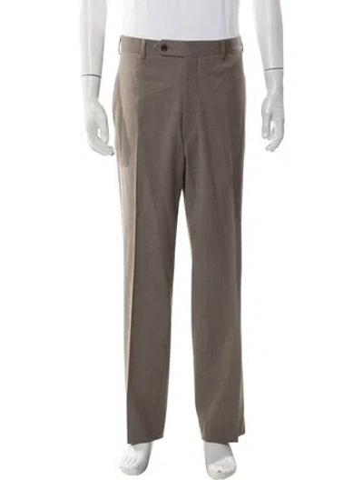 Pre-owned Paul Stuart Dress Pants In Brown
