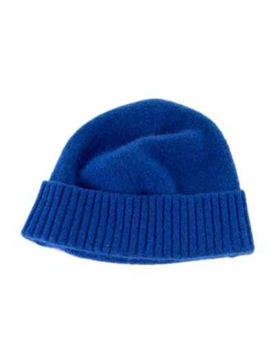Pre-owned Paul Stuart Knit Beanie In Blue