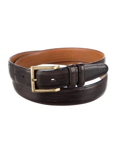 Pre-owned Paul Stuart Leather Belt In Brown