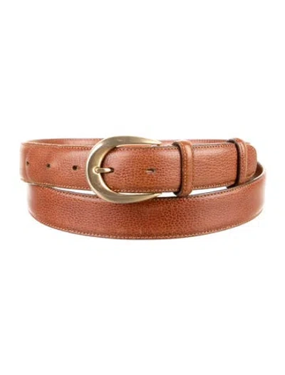 Pre-owned Paul Stuart Leather Belt In Brown