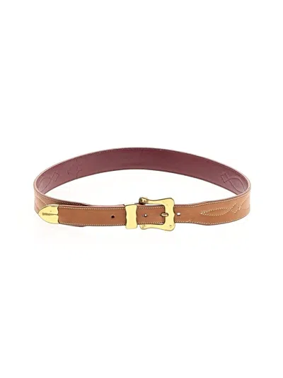 Pre-owned Paul Stuart Leather Belt In Brown