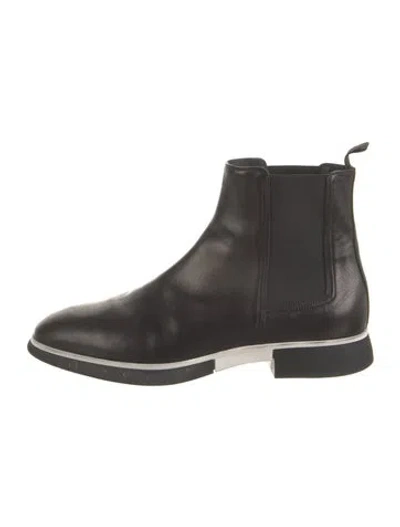 Pre-owned Paul Stuart Leather Chelsea Boots In Black