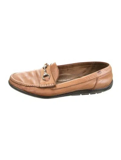 Pre-owned Paul Stuart Leather Loafers In Brown
