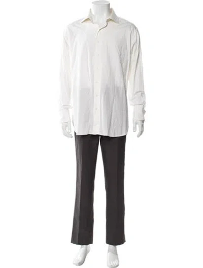 Pre-owned Paul Stuart Long Sleeve Dress Shirt In Neutrals