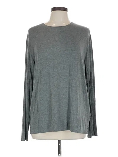 Pre-owned Paul Stuart Long Sleeve T-shirt In Gray