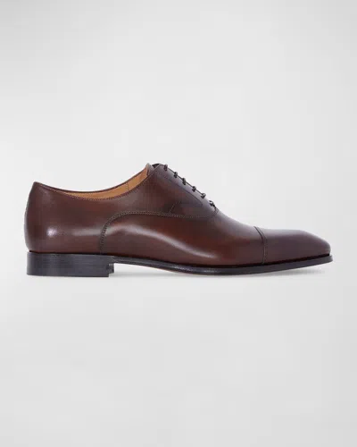 Paul Stuart Men's Hark Leather Oxfords In Brown