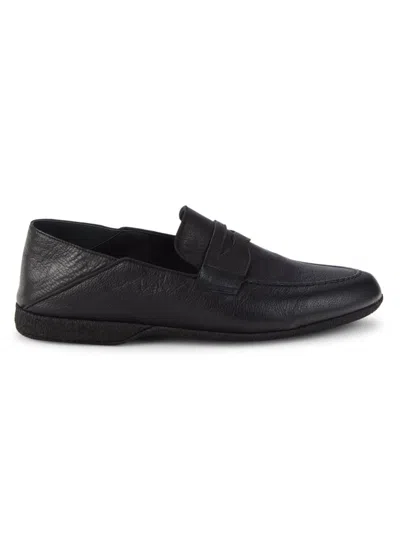 Paul Stuart Men's Home Leather Penny Loafers In Black