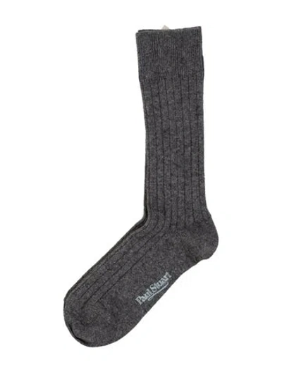 Pre-owned Paul Stuart Men's Long Socks In Gray