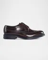 Paul Stuart Men's Maxwell Wingtip Brogue Leather Derby Shoes In Cognac