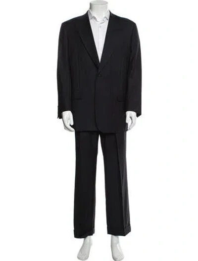 Pre-owned Paul Stuart Men's Two Pieces Suit Set In Black