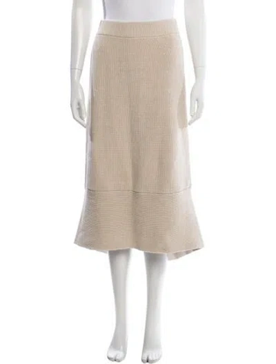 Pre-owned Paul Stuart Midi Length Skirt W/ Tags In Neutral