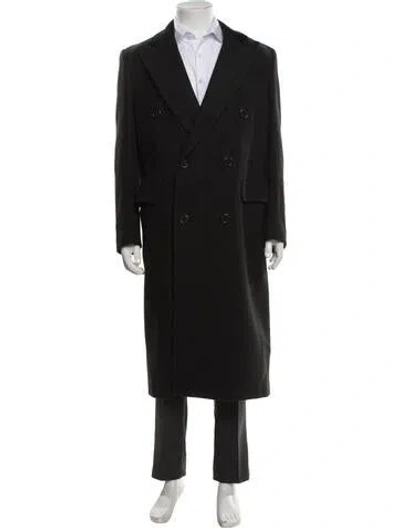 Pre-owned Paul Stuart Overcoat In Black