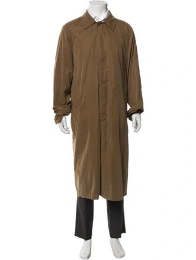 Pre-owned Paul Stuart Overcoat In Brown