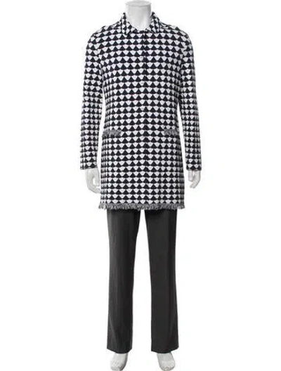 Pre-owned Paul Stuart Patterned Jacket In Blue
