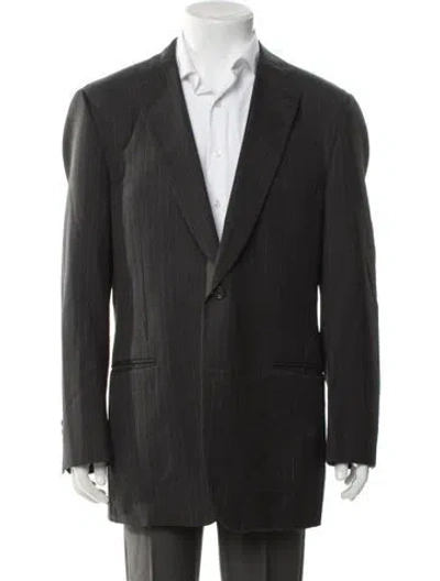 Pre-owned Paul Stuart Peacoat In Gray