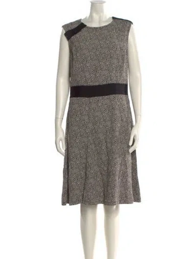 Pre-owned Paul Stuart Printed Knee-length Dress In Multi