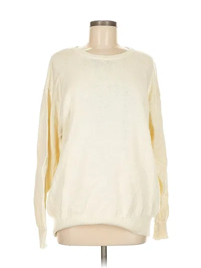 Pre-owned Paul Stuart Pullover Sweater In Ivory