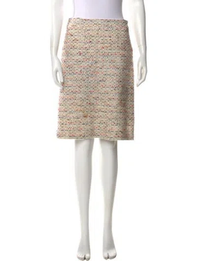 Pre-owned Paul Stuart Striped Knee-length Skirt In Neutral