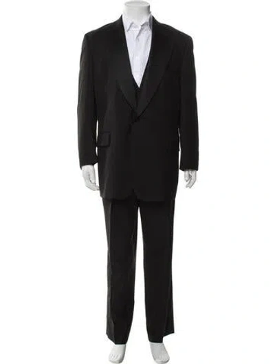 Pre-owned Paul Stuart Three-piece Suit In Black