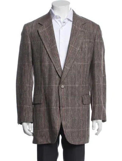 Pre-owned Paul Stuart Tweed Pattern Jacket In Multicolor