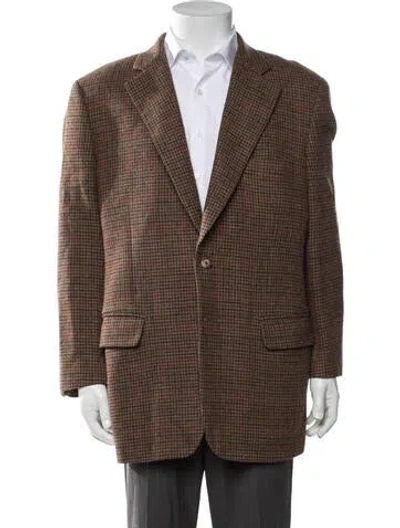 Pre-owned Paul Stuart Tweed Pattern Jacket In Neutrals