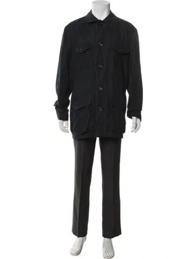 Pre-owned Paul Stuart Utility Jacket In Black