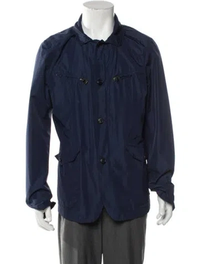 Pre-owned Paul Stuart Utility Jacket In Blue