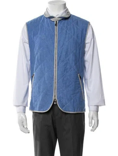 Pre-owned Paul Stuart Vest In Blue