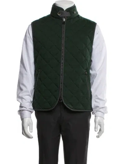 Pre-owned Paul Stuart Vest In Green