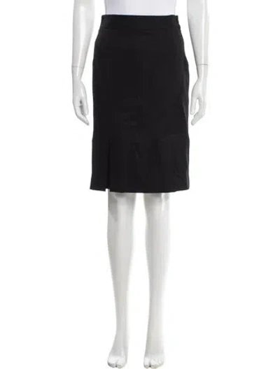 Pre-owned Paul Stuart Virgin Wool Knee-length Skirt In Gray