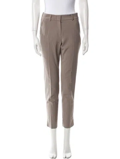 Pre-owned Paul Stuart Virgin Wool Skinny Leg Pants In Gray