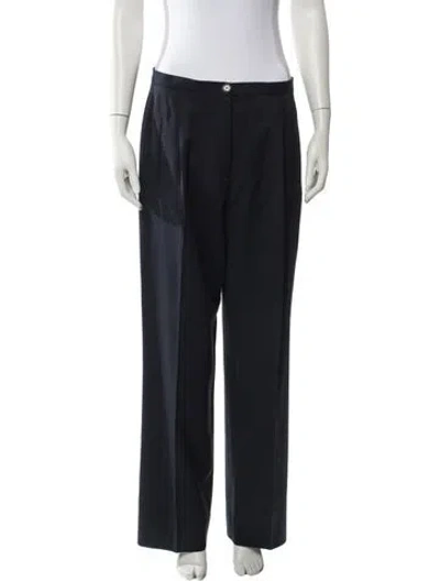 Pre-owned Paul Stuart Wide Leg Pants In Blue