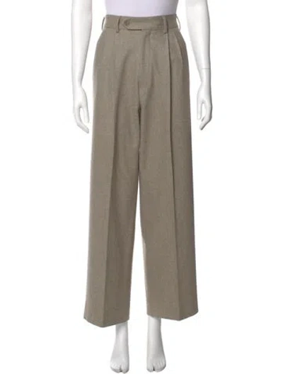 Pre-owned Paul Stuart Wide Leg Pants In Neutral