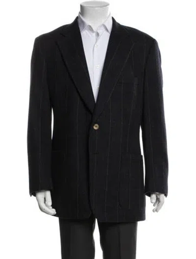 Pre-owned Paul Stuart Wool Blazer In Black