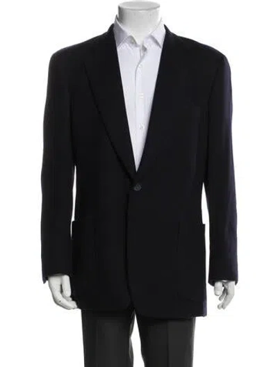 Pre-owned Paul Stuart Wool Blazer In Black