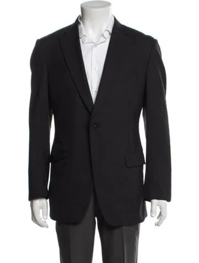 Pre-owned Paul Stuart Wool Blazer In Black