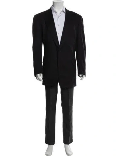 Pre-owned Paul Stuart Wool Blazer In Black