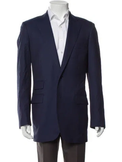 Pre-owned Paul Stuart Wool Blazer In Blue